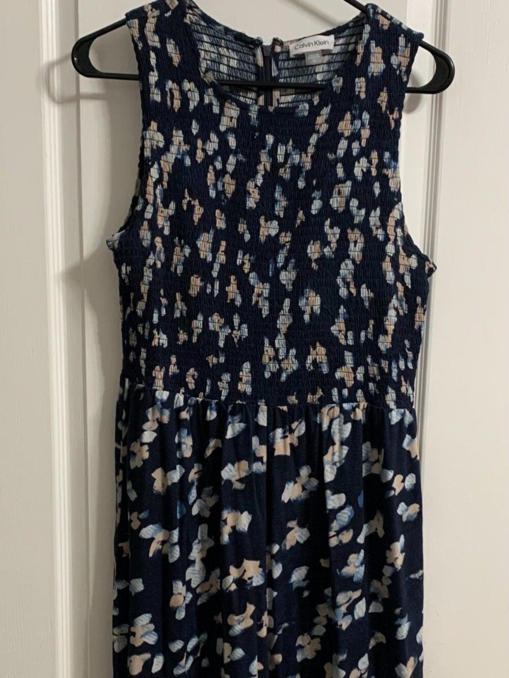 Blue Floral Pants Sleeveless Jumper